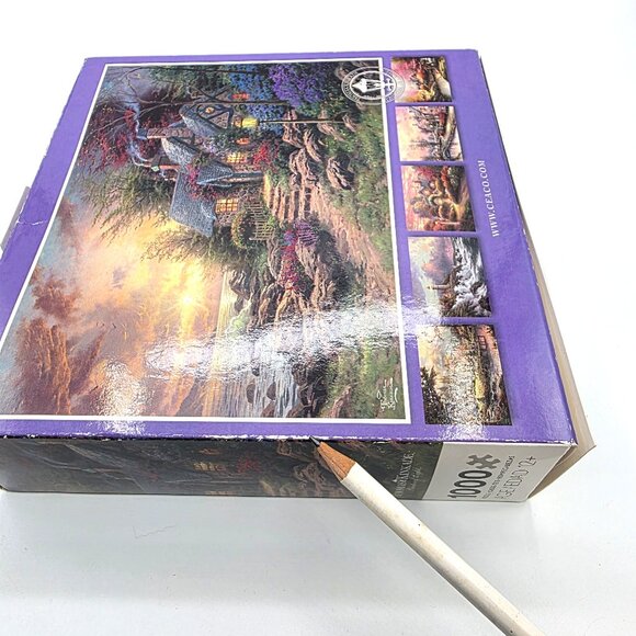 Thomas Kinkade SEASIDE HIDEAWAY 1000 Piece PUZZLE Ceaco 27" X 20" Sealed NIB - Picture 10 of 10